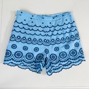 Southern Tide blue eyelet shorts